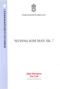 "Kvinna som man är…"
