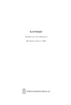 Luftmakt : teorier och tillämpningar